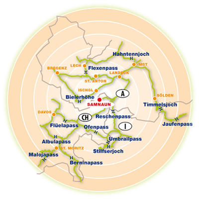 3 Länder Eck - Österreich, Italien, Schweiz